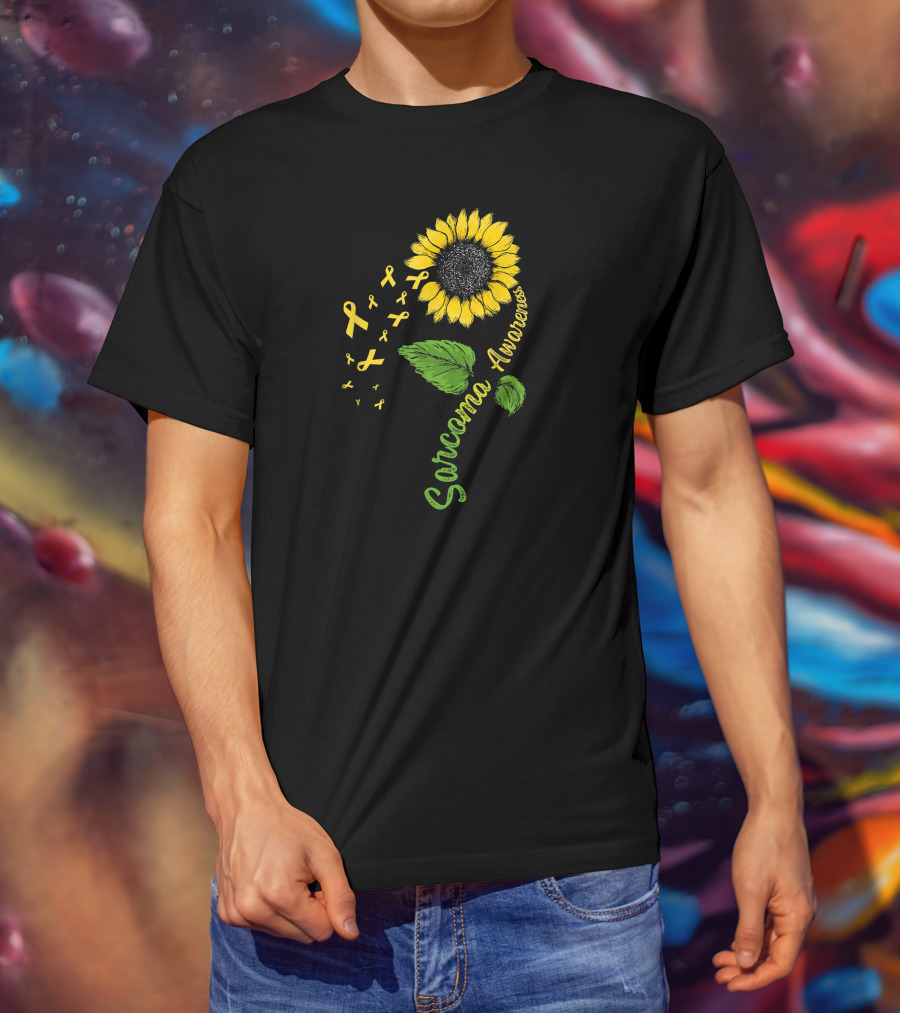 Sarcoma Cancer Awareness Survivor Flower Warrior T-Shirt