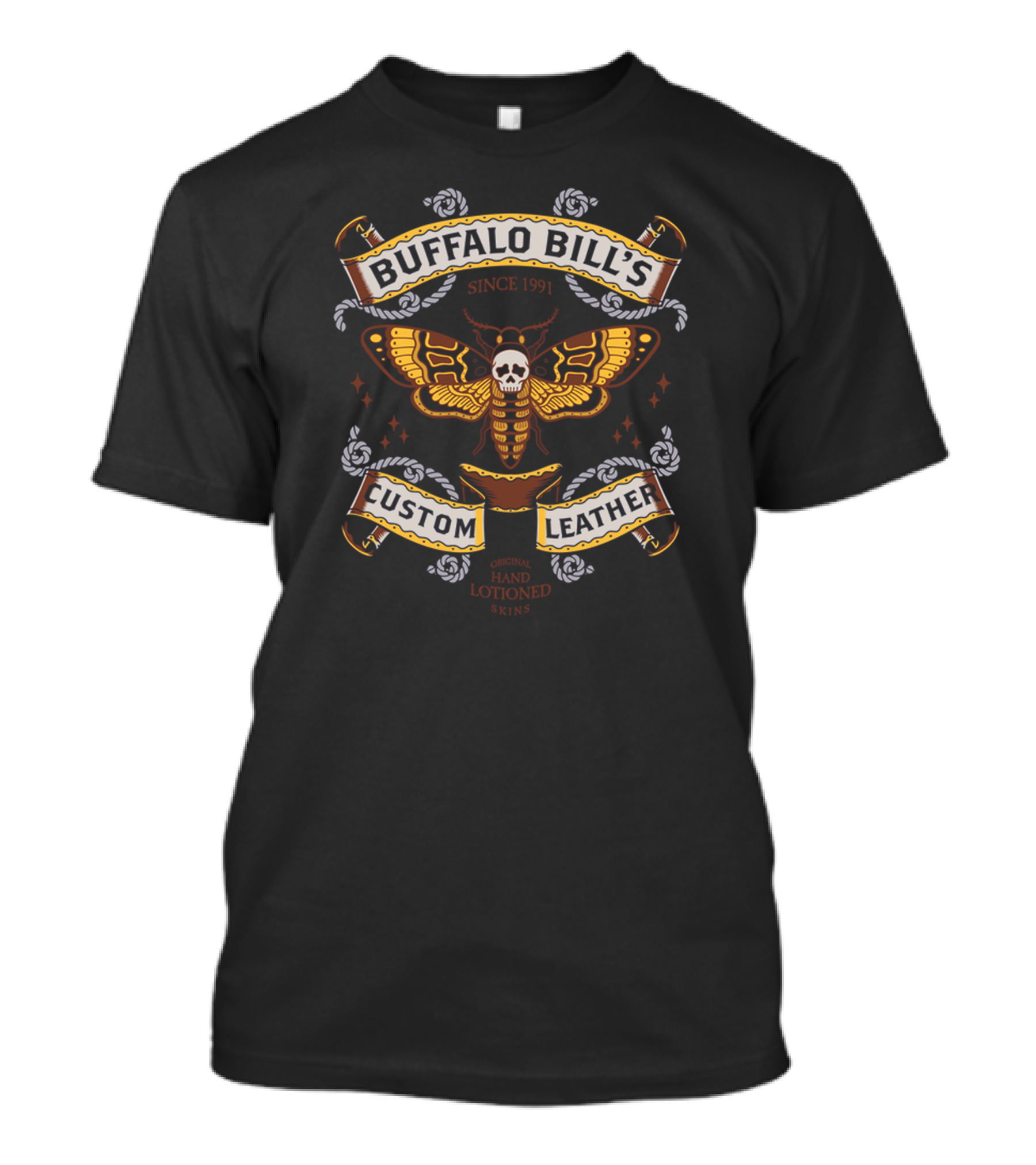 Buffalo Bill's Since 1991 Custom Leather Original Hand Lotioned Skins T-Shirt