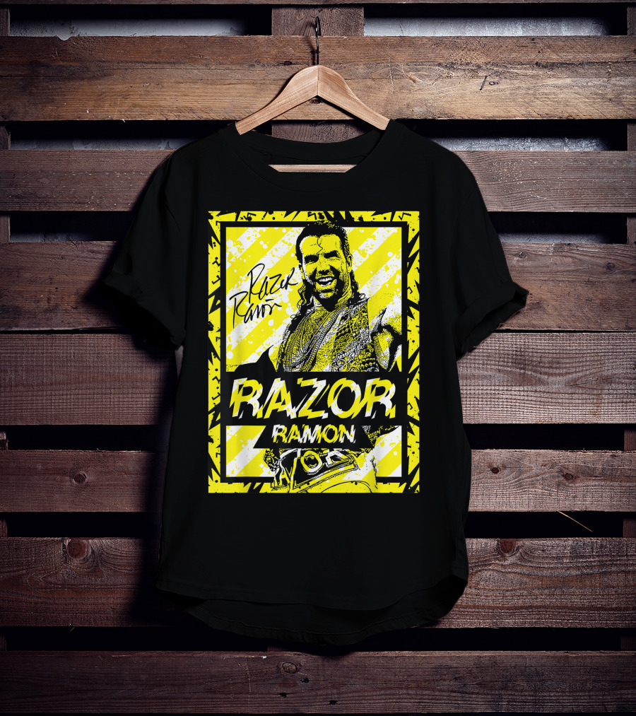 Razor Ramon Signature Yellow Stripes T-Shirt