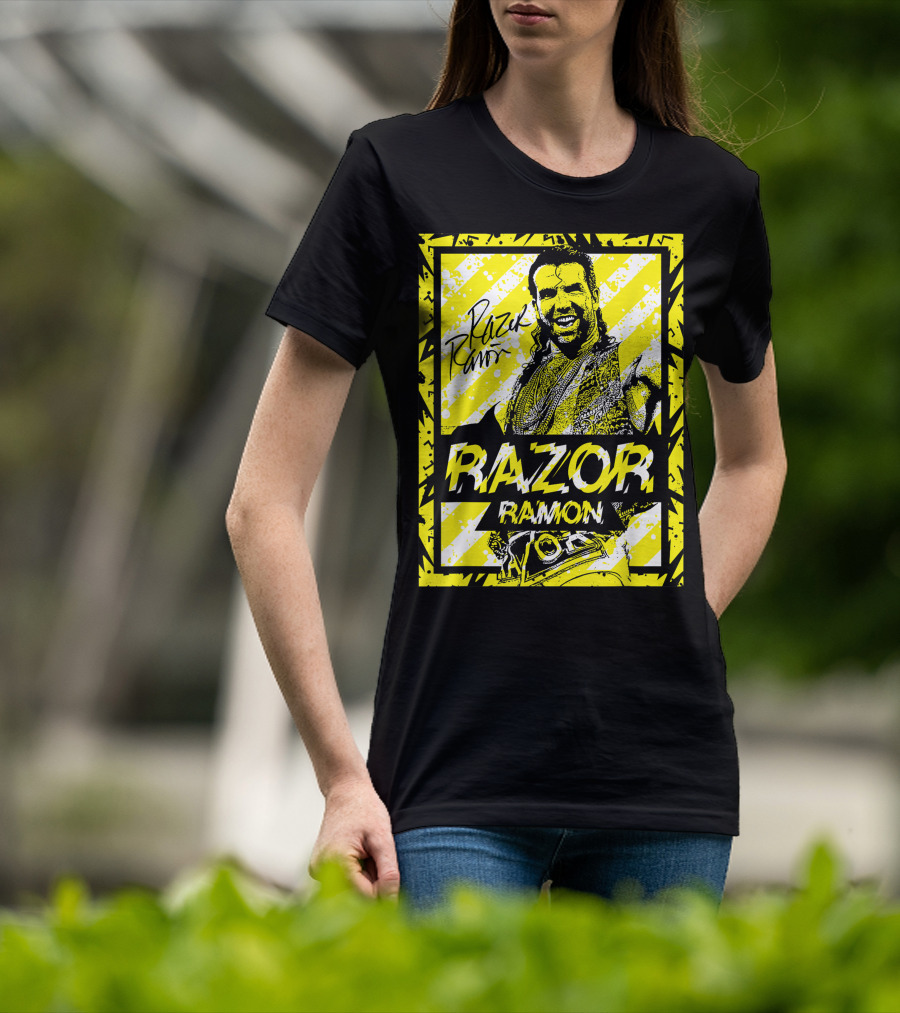 Razor Ramon Signature Yellow Stripes T-Shirt