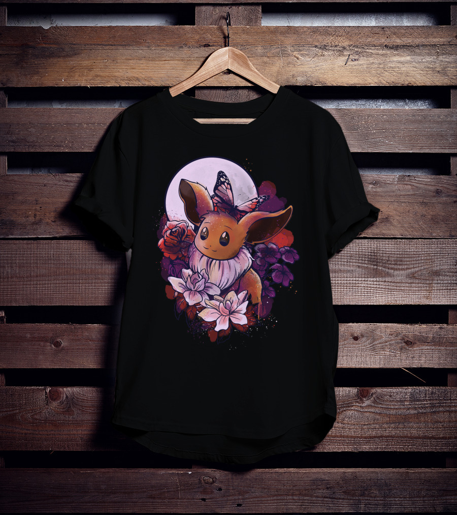 Eevee Moonlight Butterfly Blossoms T-Shirt