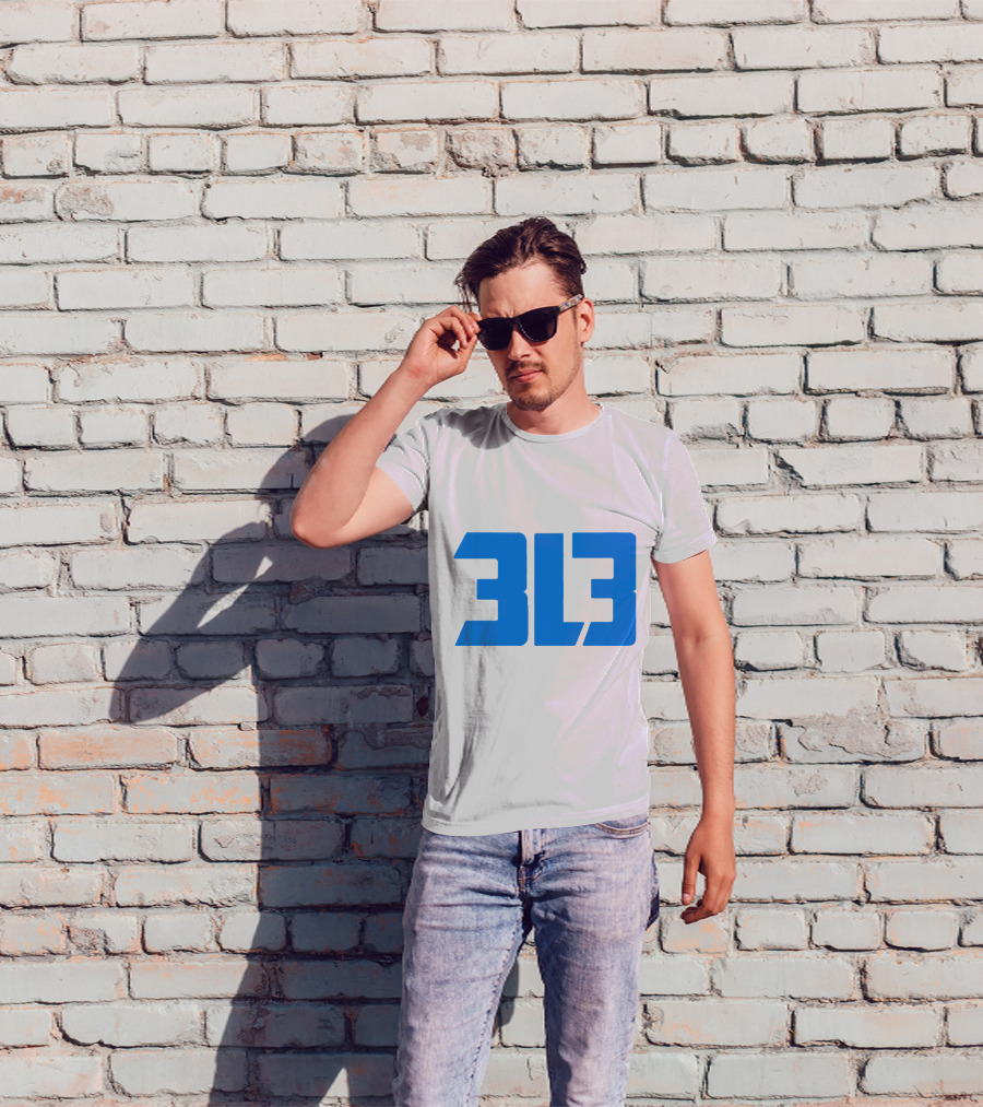 Detroit Lions 313 Bold Blue T-Shirt