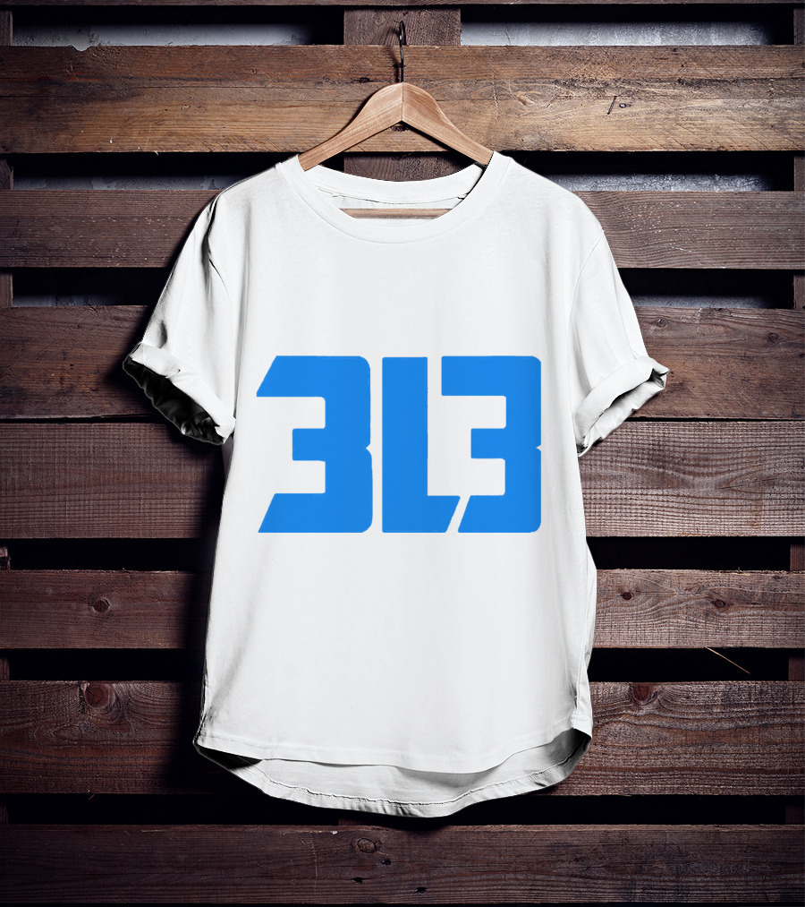 Detroit Lions 313 Bold Blue T-Shirt