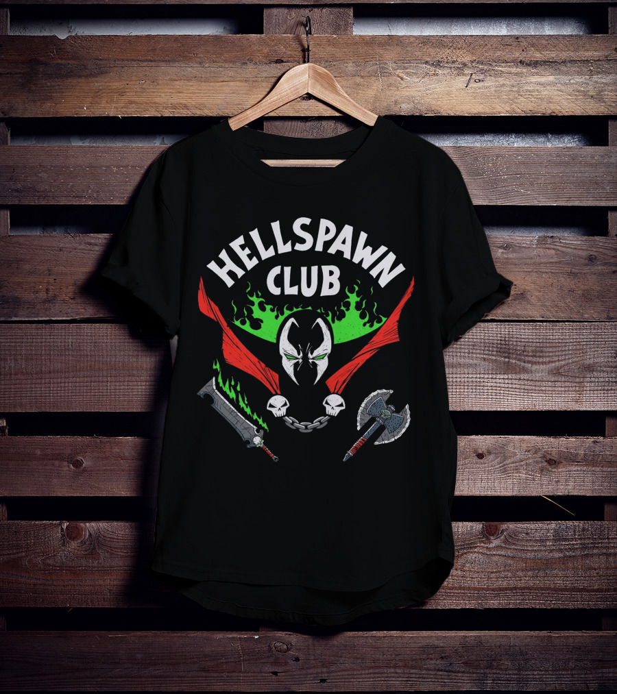 Hellspawn Club Spawn Comic Flame Weapons Iconic T-Shirt