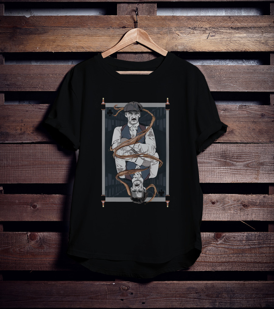 Arthur Shelby Playing Card Illustration Peaky Blinders T-Shirt