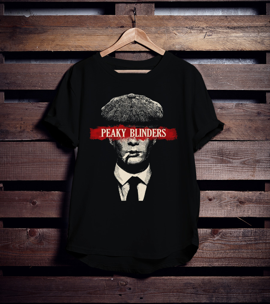 Peaky Blinders Smoking Man With Newsboy Cap T-Shirt