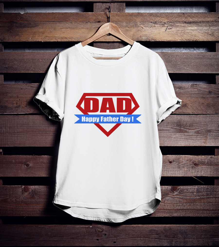 DAD Happy Father Day Super Dad T-Shirt