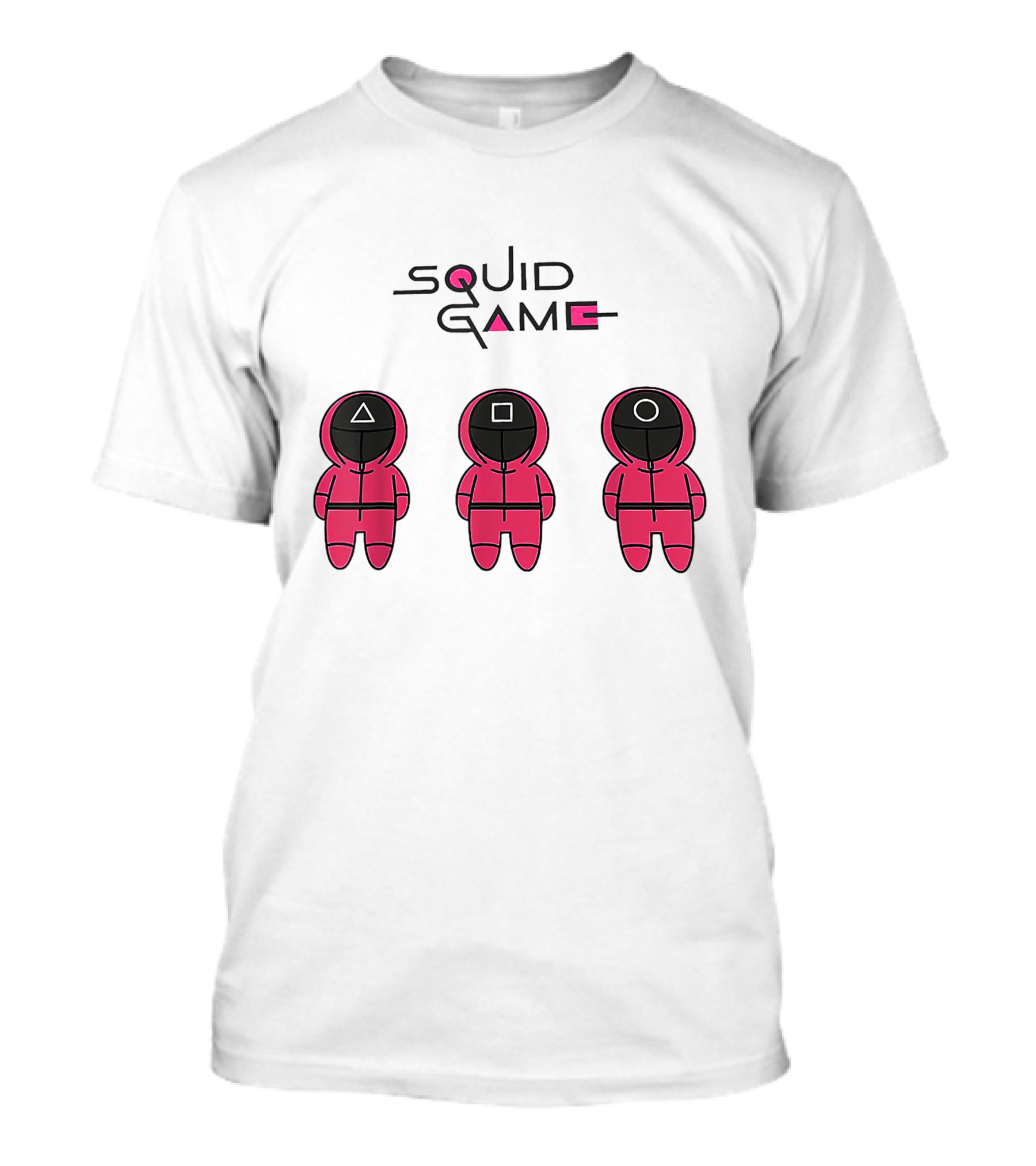Chibi Squid Game Korean Drama Horror Movie Characters T-Shirt