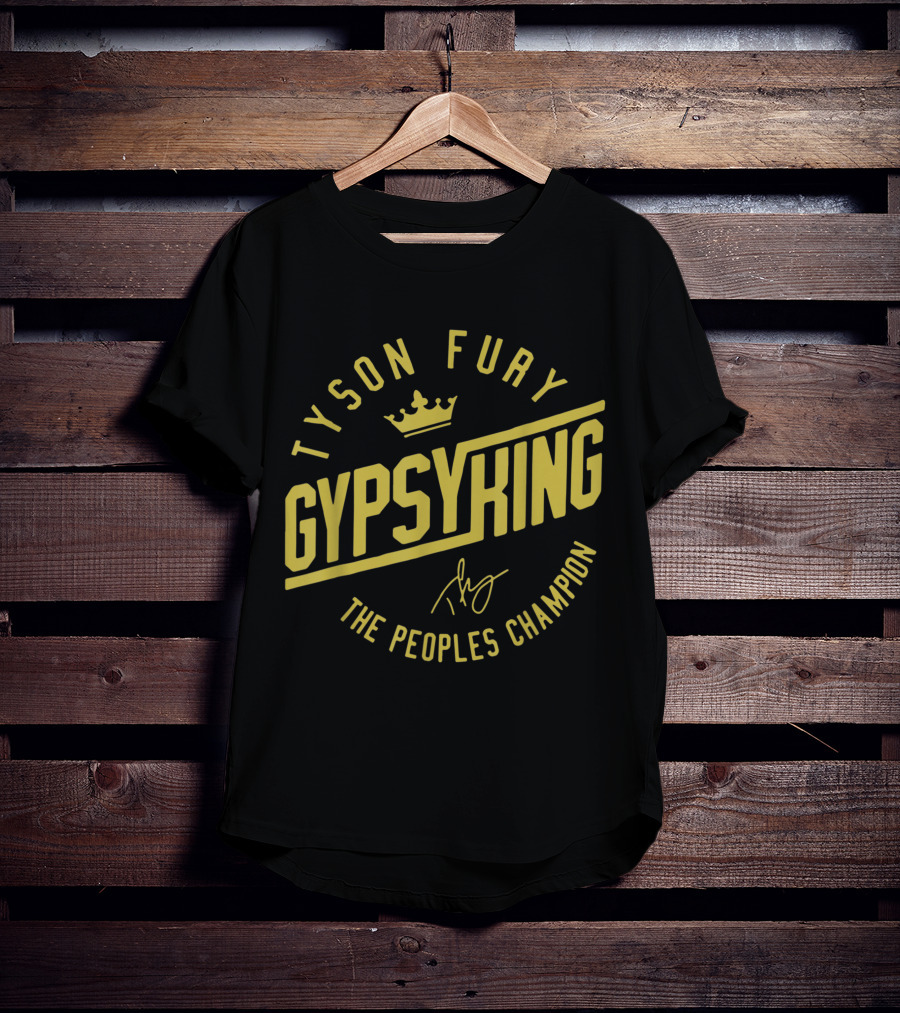 Tyson Fury Gypsy King Crown Logo The Peoples Champion T-Shirt