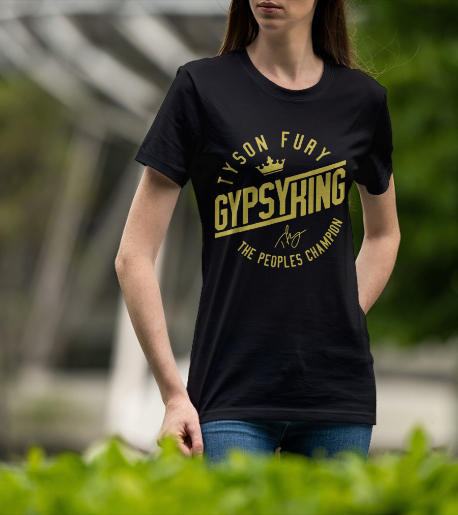 Tyson Fury Gypsy King Crown Logo The Peoples Champion T-Shirt