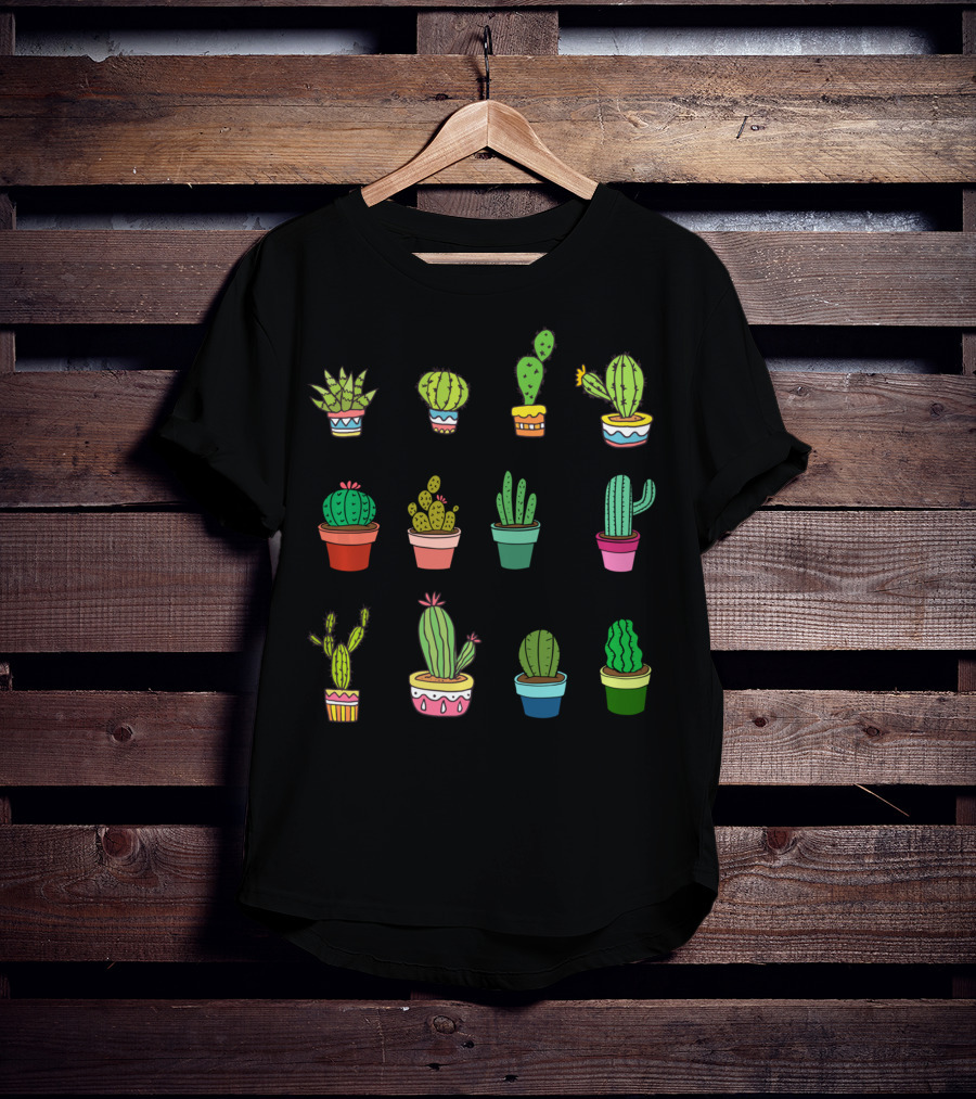 Cute Kawaii Succulent Collector Cactus Lover T-Shirt