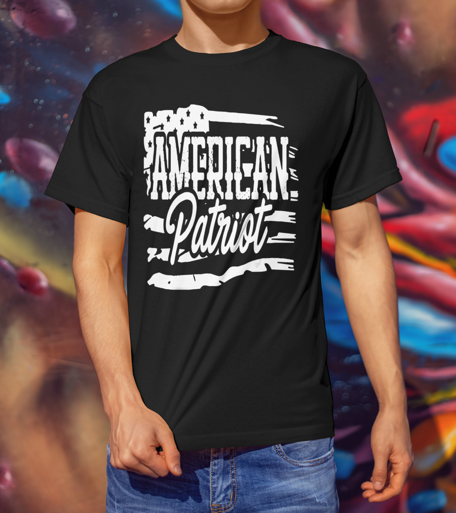 American Flag Patriot USA Decor Party American Patriotic Party T-Shirt