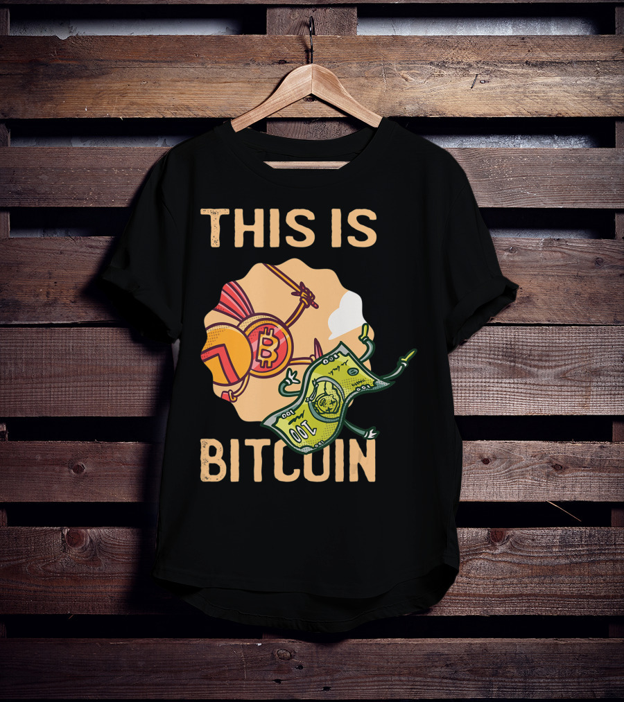 This Is Bitcoin Crypto Hodl Hold Shares Spartan Capital Bull Bear T-Shirt