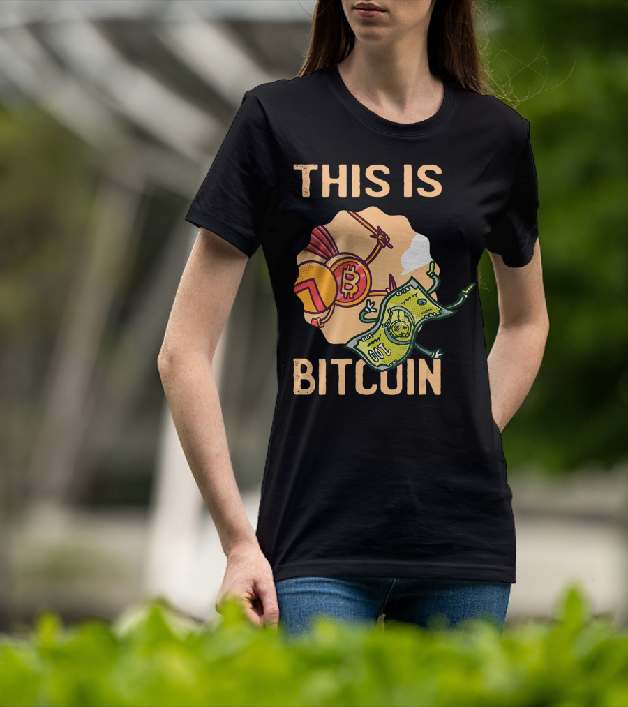 This Is Bitcoin Crypto Hodl Hold Shares Spartan Capital Bull Bear T-Shirt