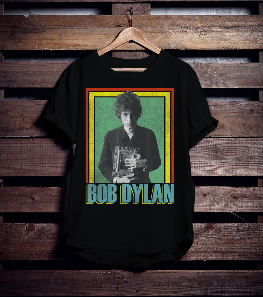 Bob Dylan Holding Framed Picture T-Shirt