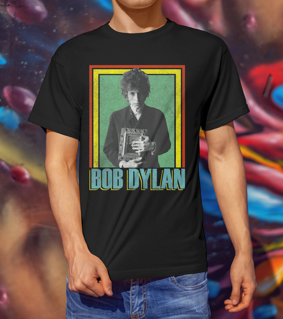 Bob Dylan Holding Framed Picture T-Shirt