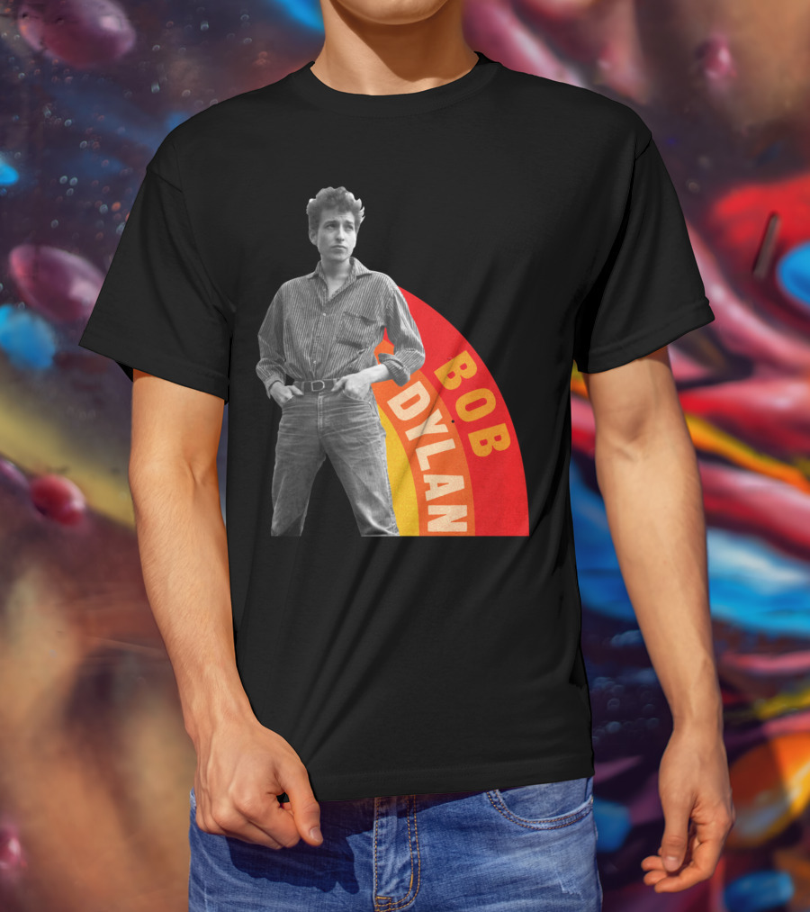 Bob Dylan Rainbow Photo T-Shirt