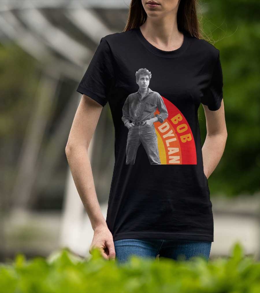 Bob Dylan Rainbow Photo T-Shirt