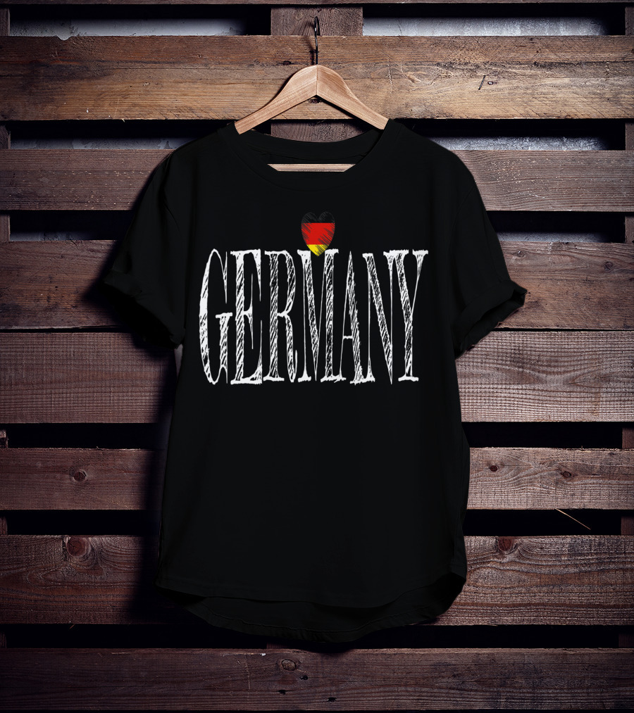 Cool Germany Heart Flag Germany T-Shirt