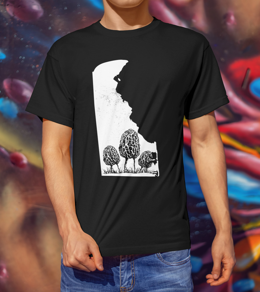 Delaware Morel Mushroom Hunting Foraging Shrooming Hunter Exploration T-Shirt