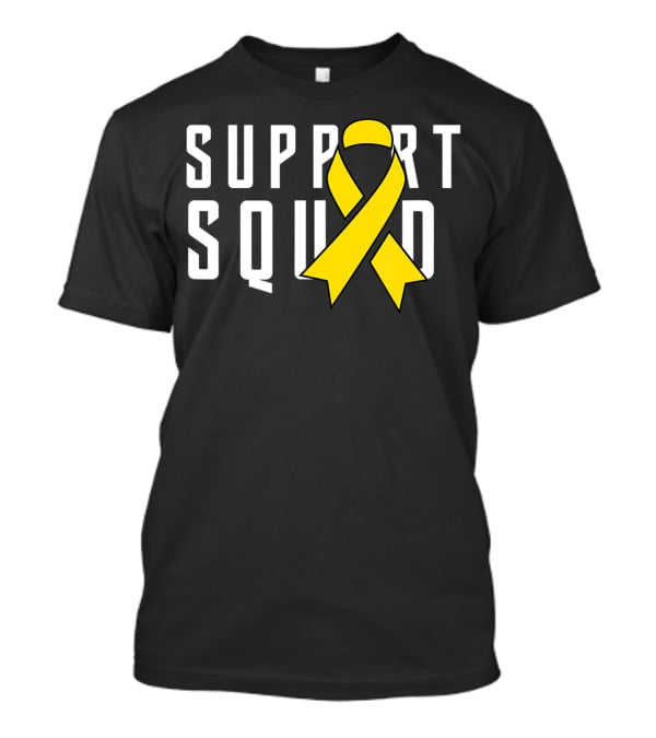 Support Squad Yellow Ribbon Endometriosis Awareness T-Shirt