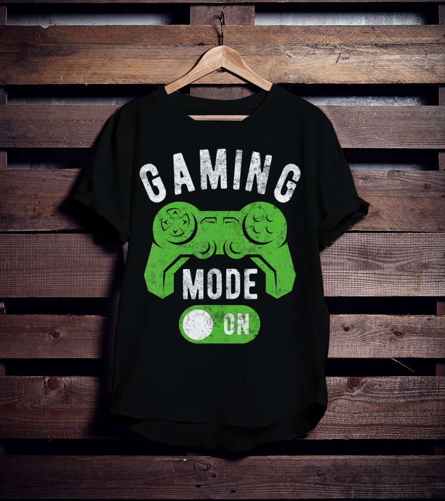 Gaming Mode On Gamer Life Cool Gamer Controller T-Shirt