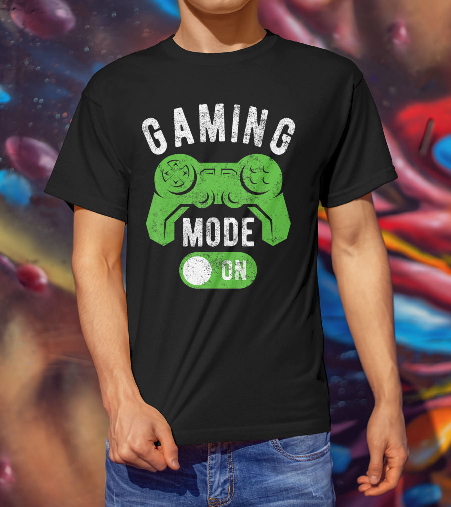 Gaming Mode On Gamer Life Cool Gamer Controller T-Shirt