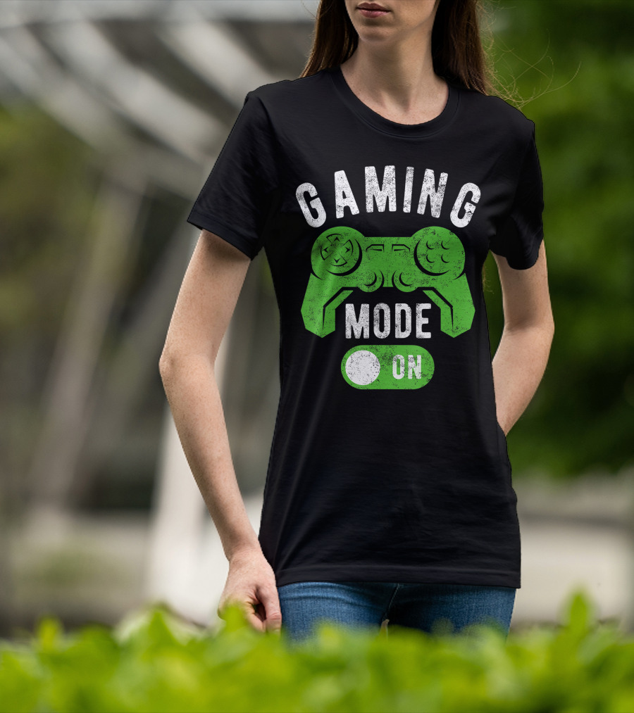 Gaming Mode On Gamer Life Cool Gamer Controller T-Shirt