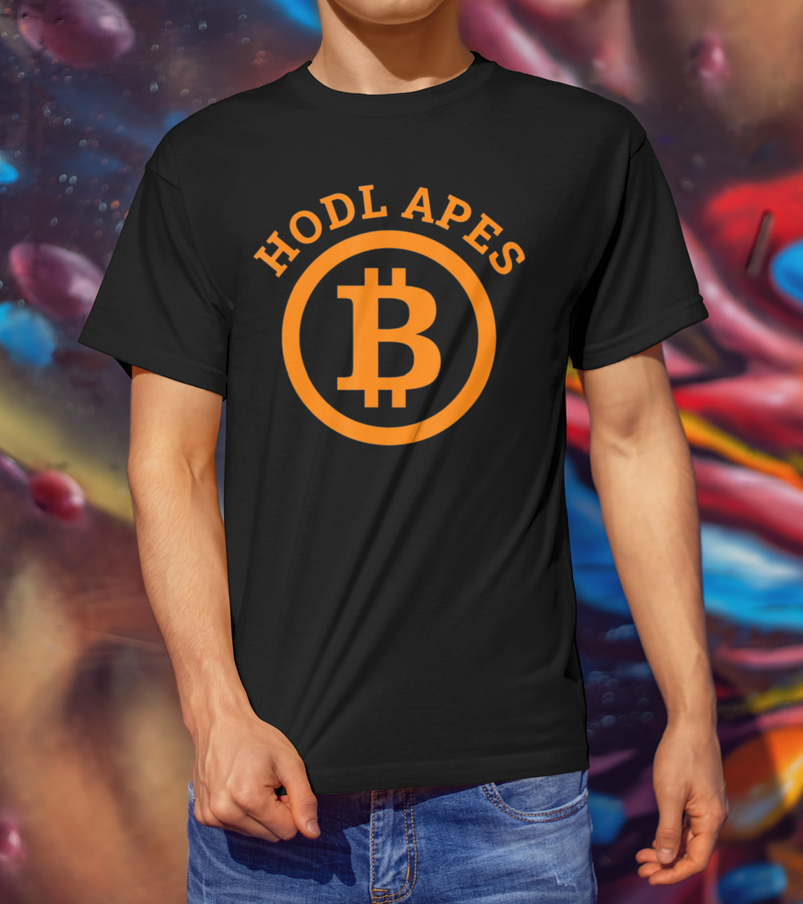 Hodl Apes Bitcoin Crypto Millionaire Plan Freedom Iconic T-Shirt