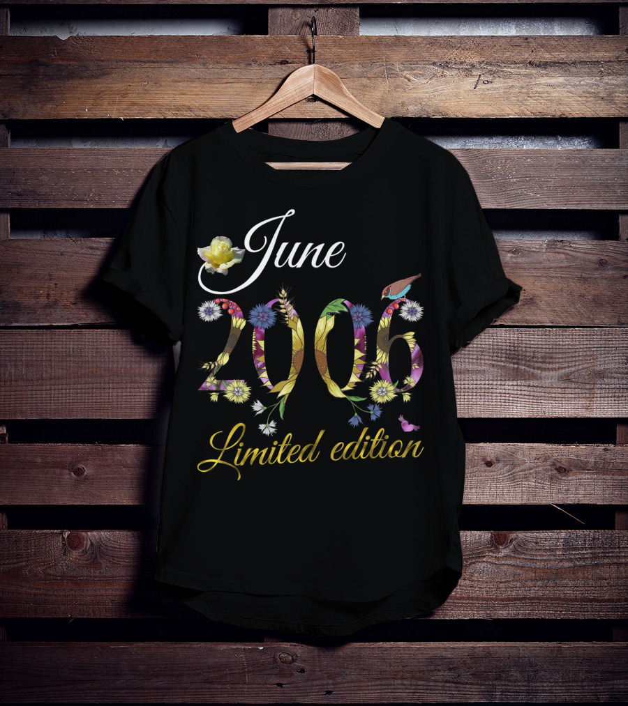 June 2006 Sunflowers Floral Birthday T-Shirt