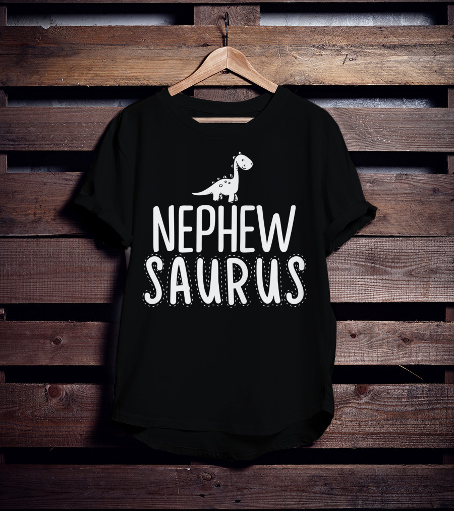 Nephew Saurus Dinosaur With Cute Cartoon T-Shirt