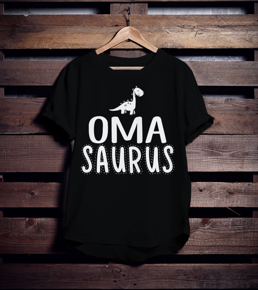 Oma Saurus Dinosaur Cute Family Grandma Gift T-Shirt