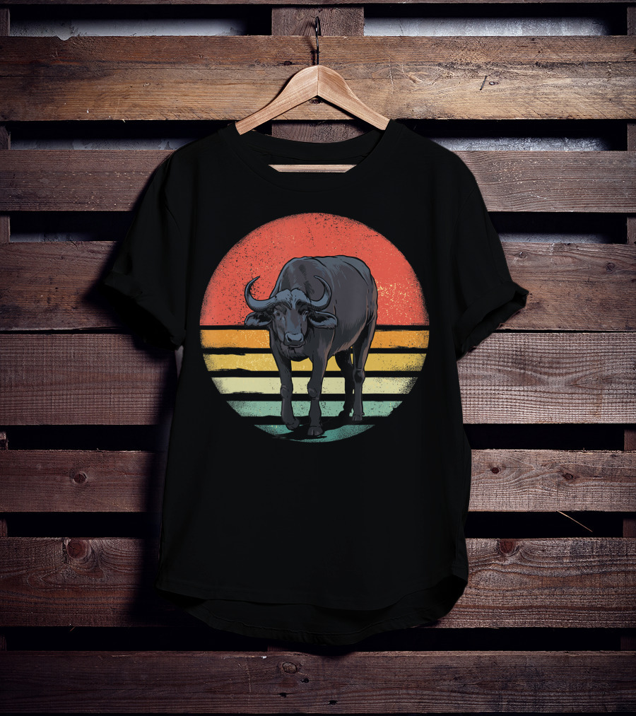Retro Vintage Buffalo Nature Lover T-Shirt