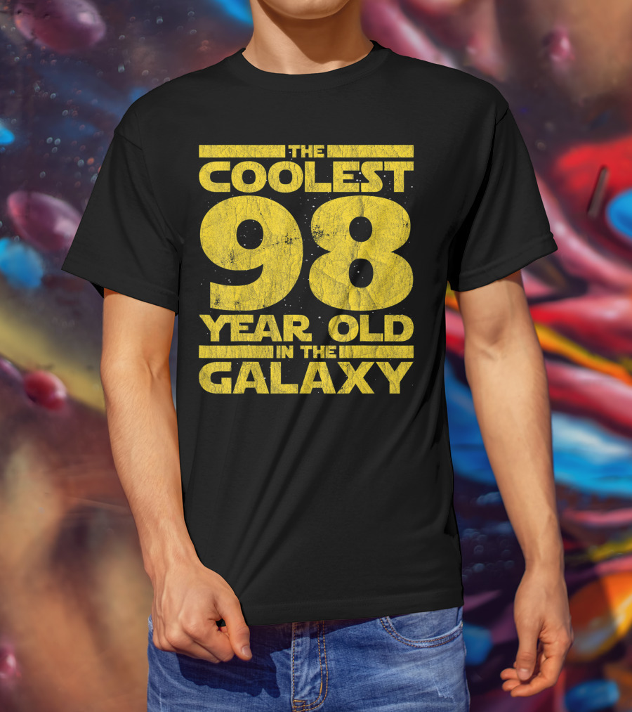 The Coolest 98 Year Old In The Galaxy Sci Fi 1923 Mens Womens Birthday T-Shirt
