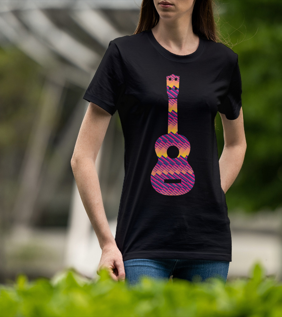 Tie Dye Sunset Guitar T-Shirt