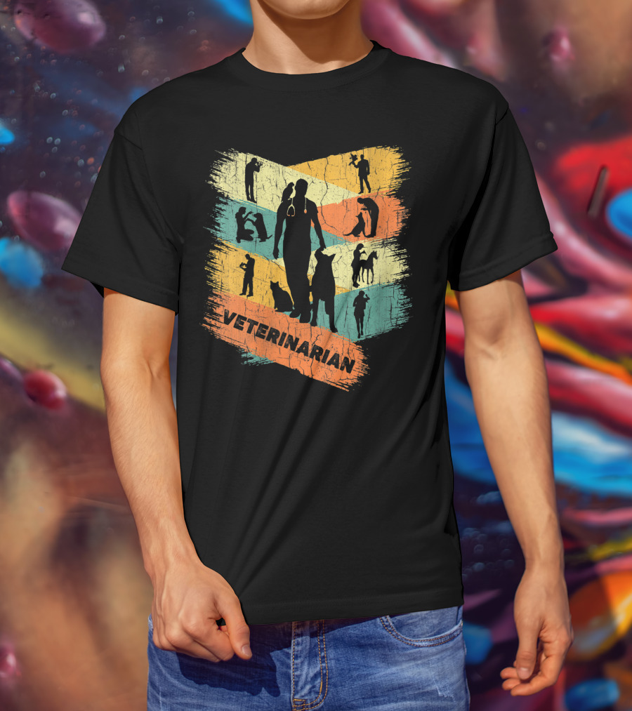 Retro Veterinarian Veterinary Vintage Vet T-Shirt