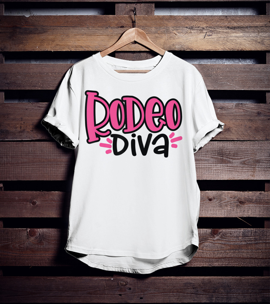 Rodeo Diva Country Cowgirl Princess Girls Western T-Shirt