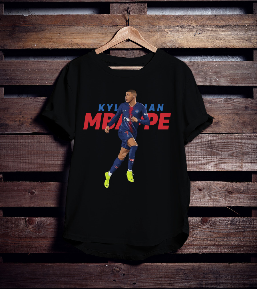 Kylian Mbappe Paris Saint-Germain Fly Emirates Player Action T-Shirt