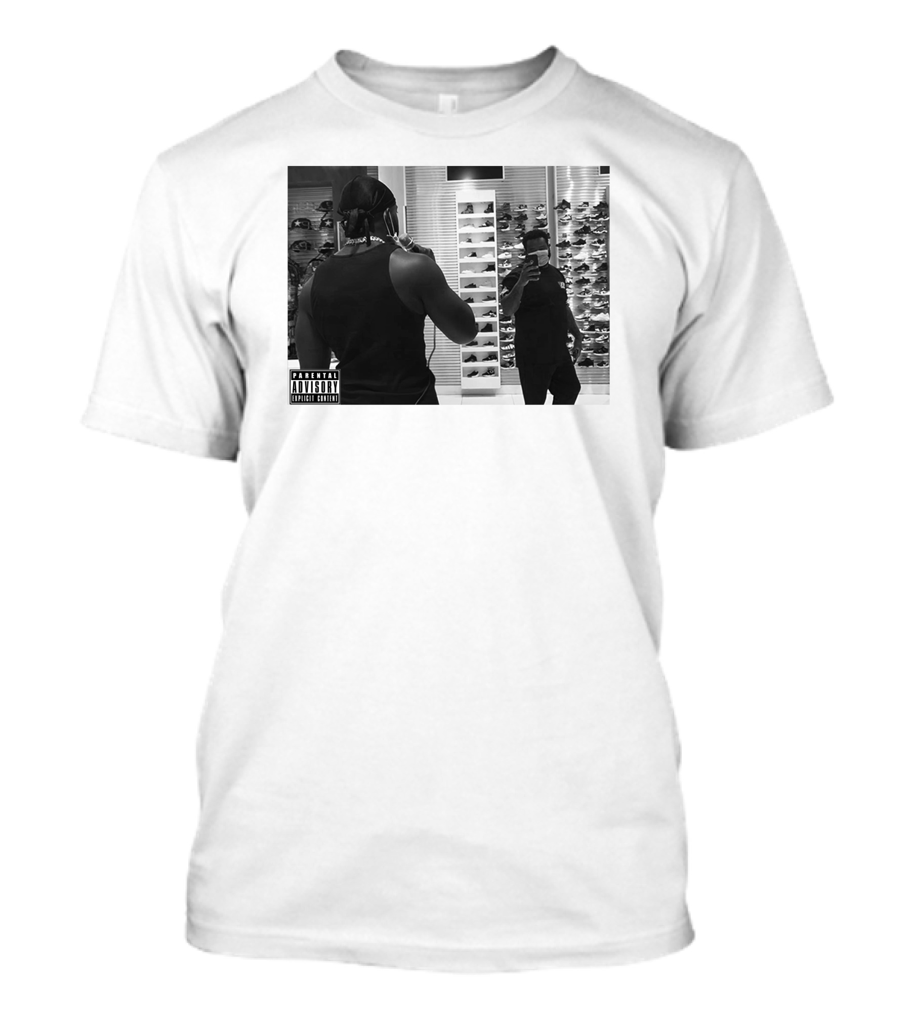 Jidion Merch PICTURE Parental Advisory Mirror Selfie Sneaker Store T-Shirt