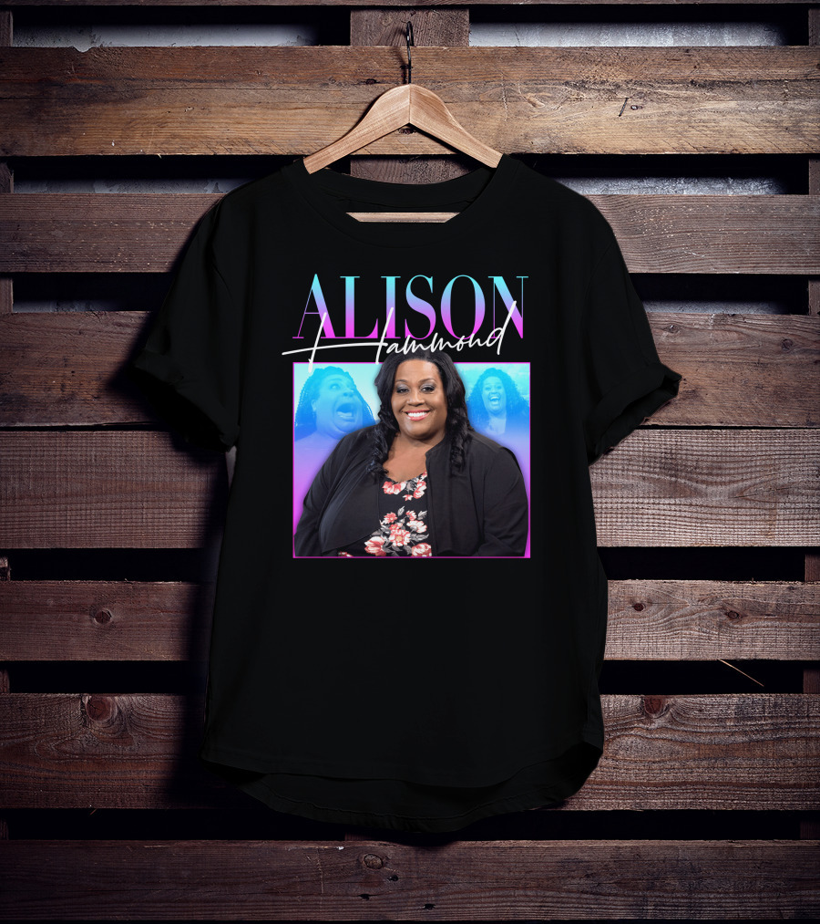 ALISON HAMMOND Vibrant Portrait With Duo Expressions T-Shirt