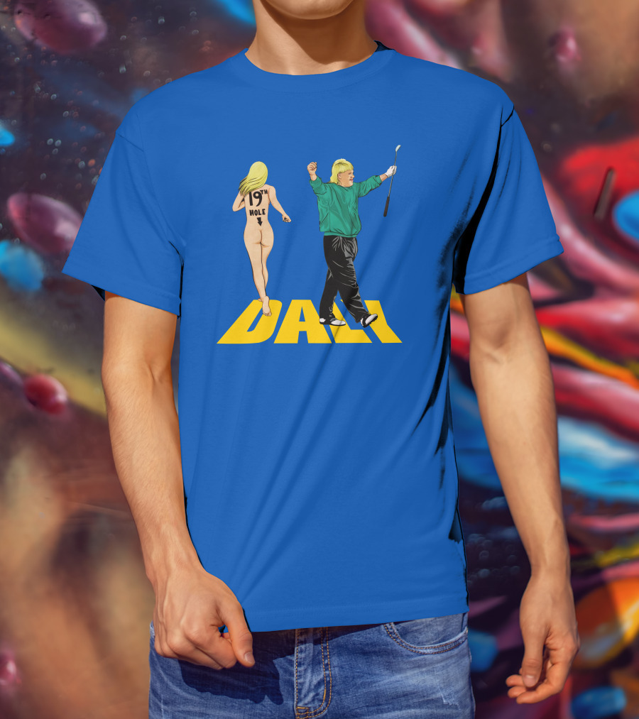 John Daly 19Th Hole Celebratory Pose With Golf Club T-Shirt