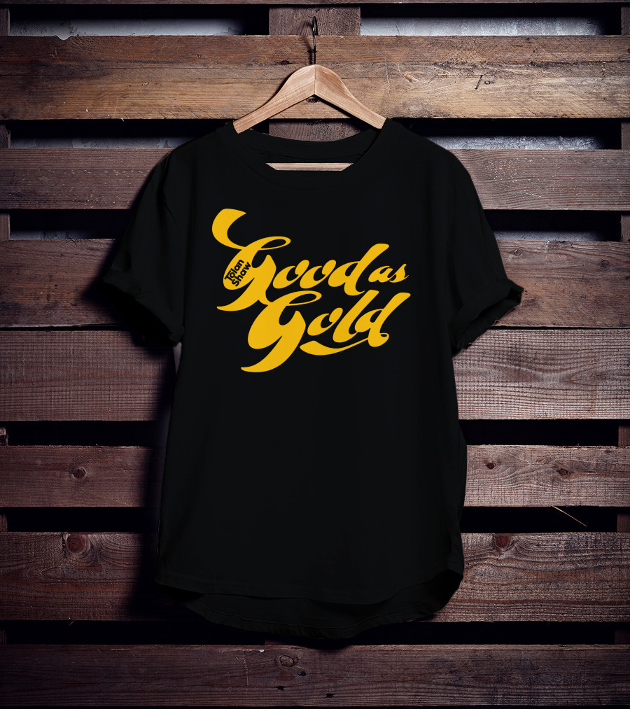 Tolanshaw Good As Gold Stylized Text T-Shirt