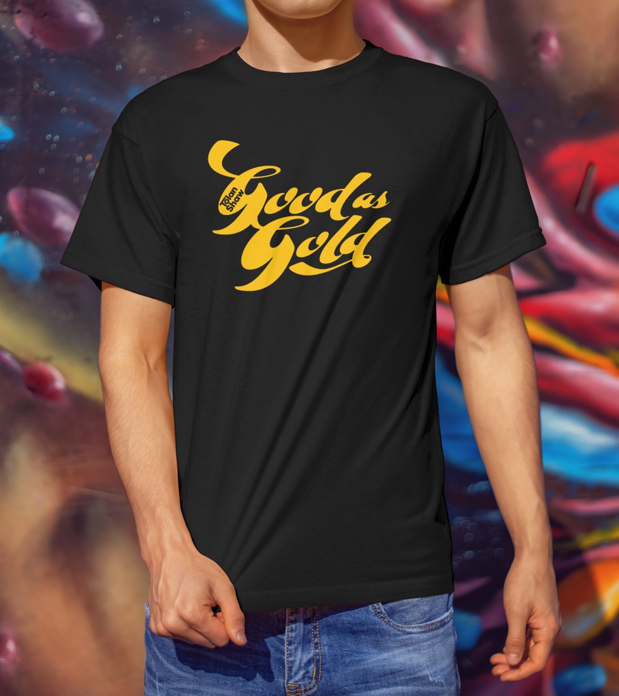 Tolanshaw Good As Gold Stylized Text T-Shirt