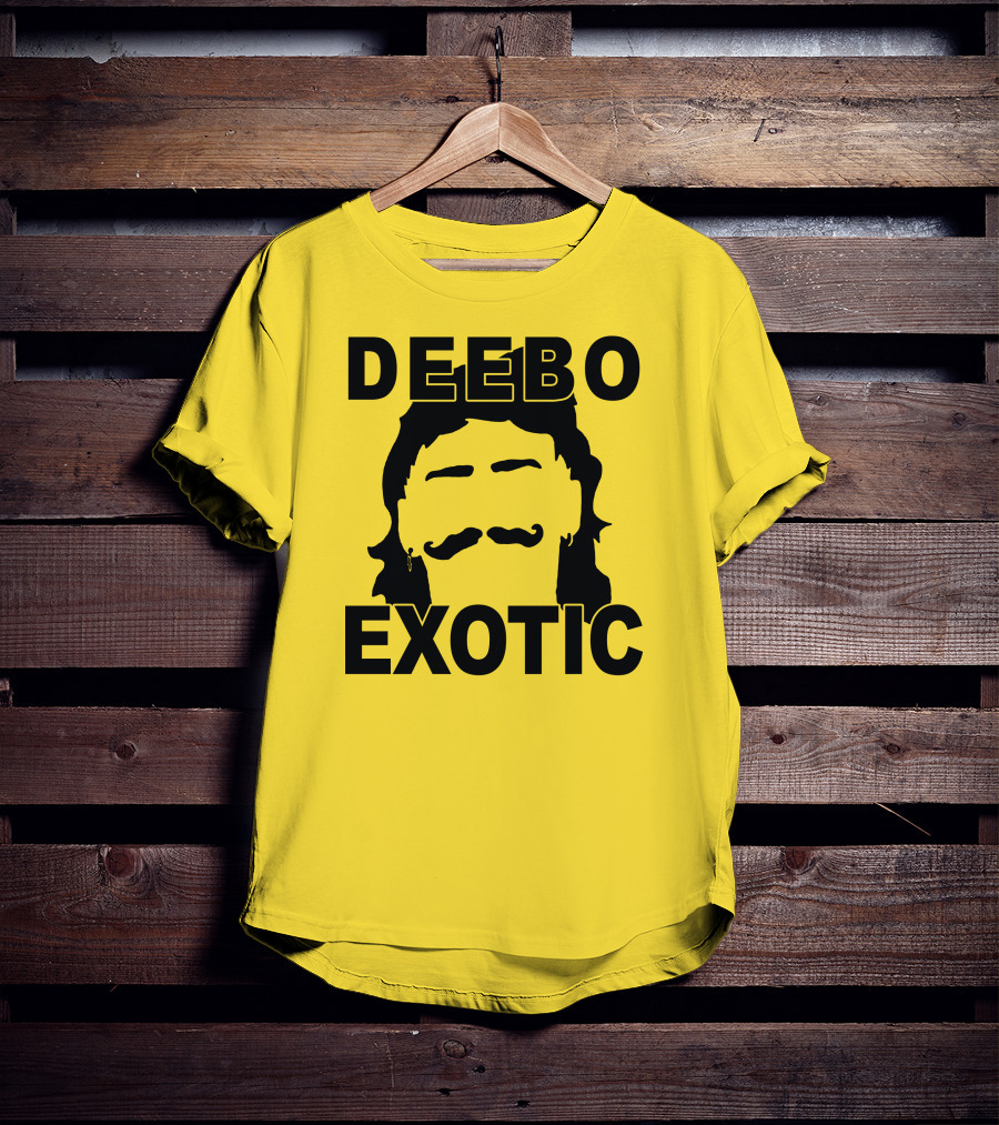 DEEB0 EX0TIC Μullet Mustache T-Shirt