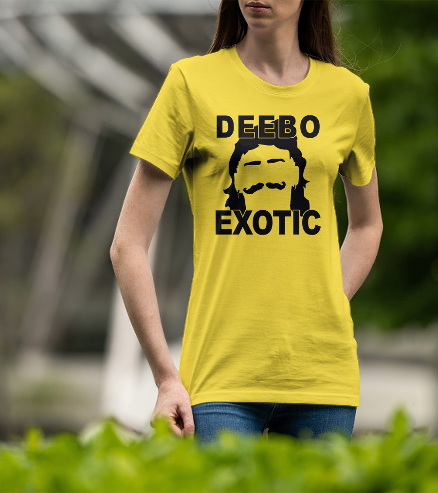 DEEB0 EX0TIC Μullet Mustache T-Shirt