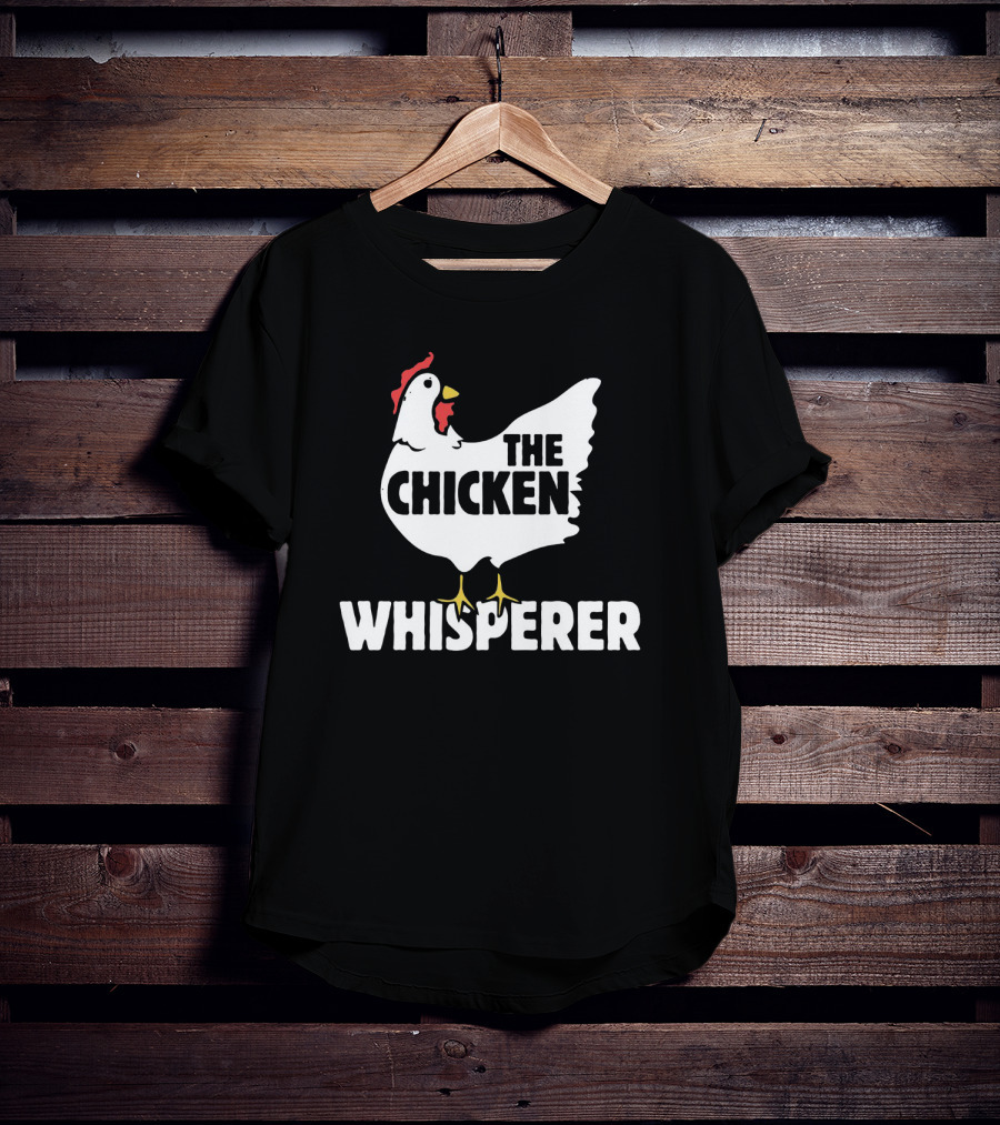 The Chicken Whisperer Bold White Red And Yellow Chicken T-Shirt