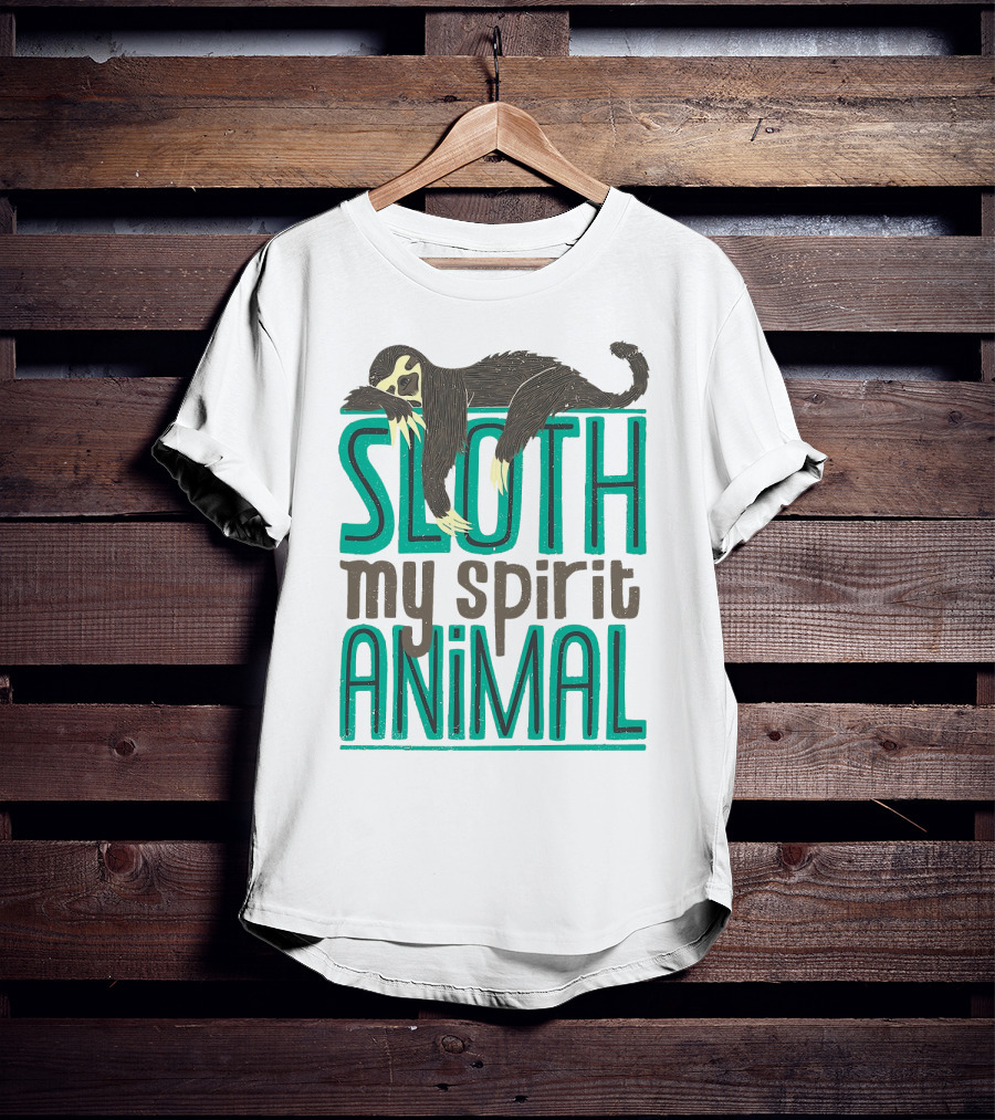 Sloth Sloth My Spirit Animal Relaxed Creature T-Shirt