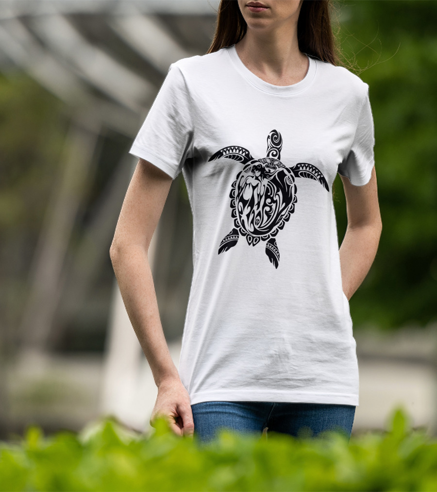 Turtle Turtles Polynesian Tribal Sea Turtle T-Shirt