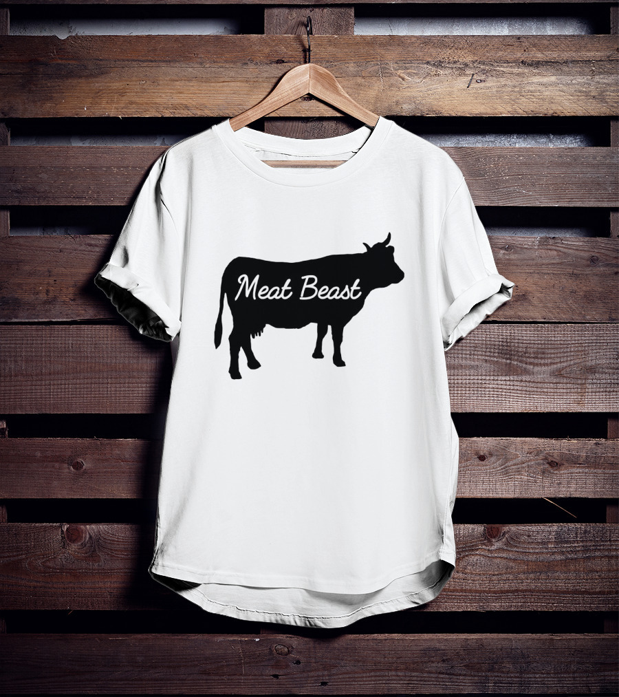Meat Beast Bold Cow T-Shirt