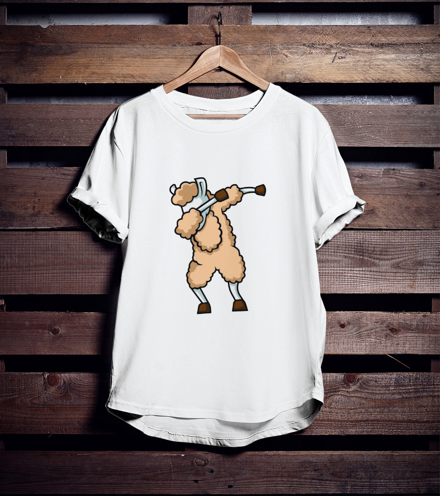 Dabbing Llama Funny Dab Cartoon Pose Iconic Dance Move T-Shirt